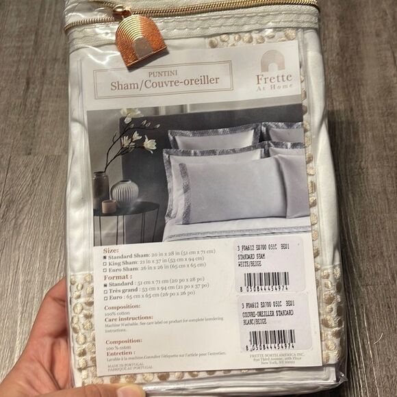 Frette at Home . Standard Sham NEW - Picture 2 of 2